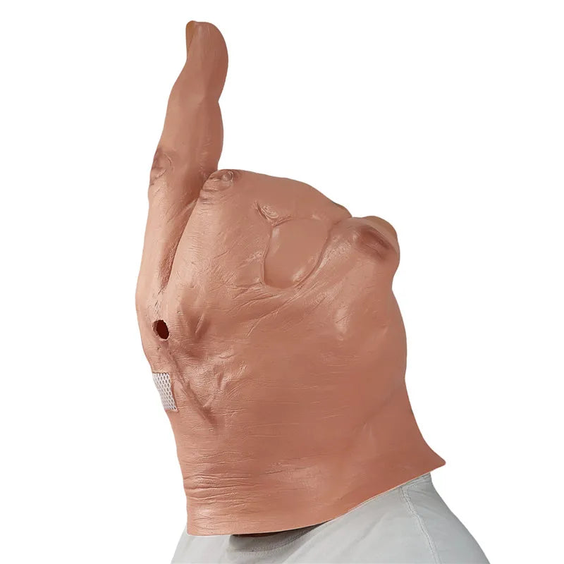 Full Face Middle Finger Party Scary Horror Mask For Men Women Costume Cosplay Mascaras