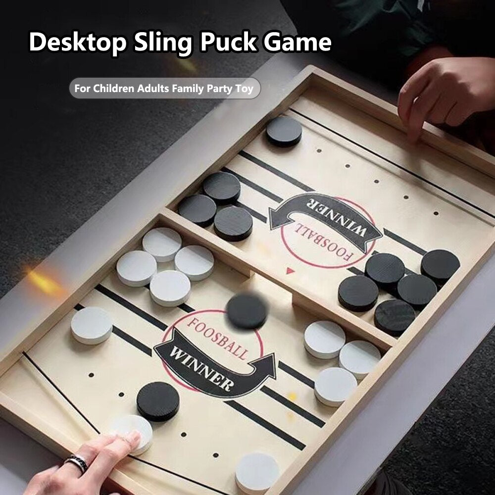 Table Hockey Game Catapult Chess Fast Sling Puck Board Game Toys Foosball Winner Games For ChildrenParent-child Interactive Toy
