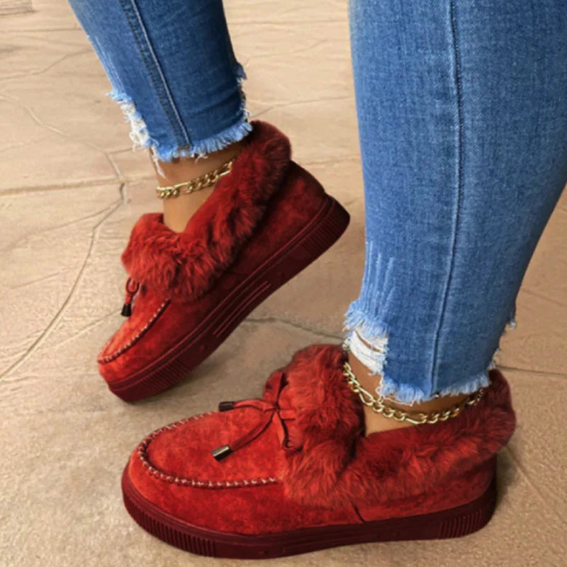 Winter Cotton Plush Casual Flats 2023