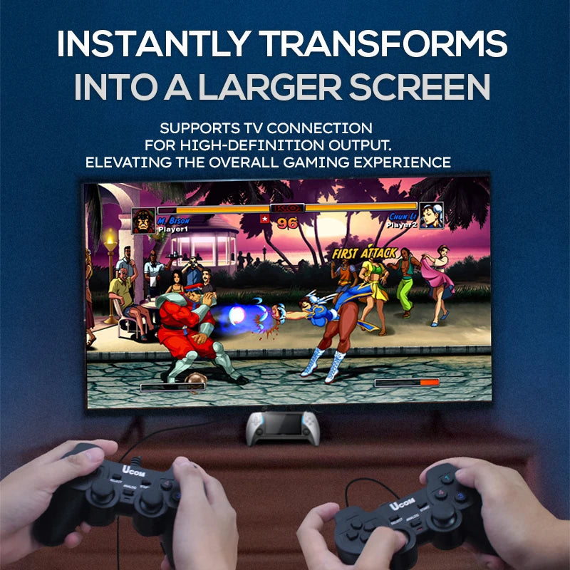 X 4.3-Inch Handheld Game Console with High-Definition IPS Screen and PS1 Arcade HD Output