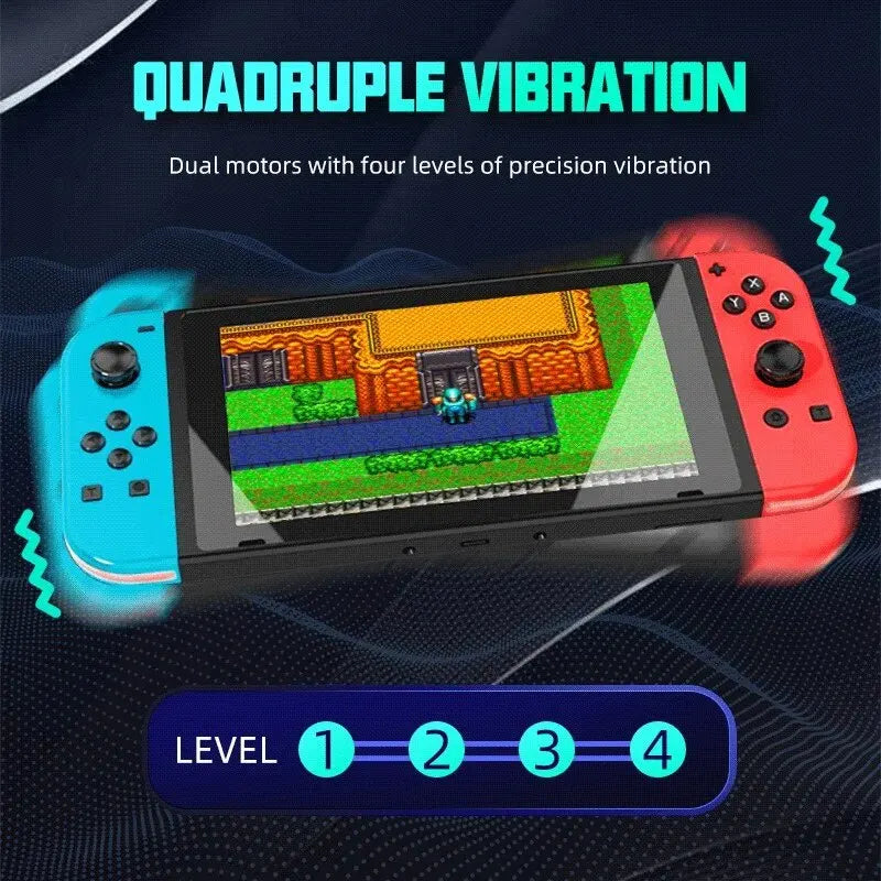 Joy RGB LED 5.2 BT Switch Left/Right Joypad for N SwitcConsole - Dual Vibration Joystick