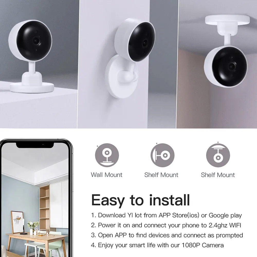 Smart WiFi Baby Monitor with Video Surveillance, Two-Way Audio, Night Vision, and Newborn Baby Security Protection