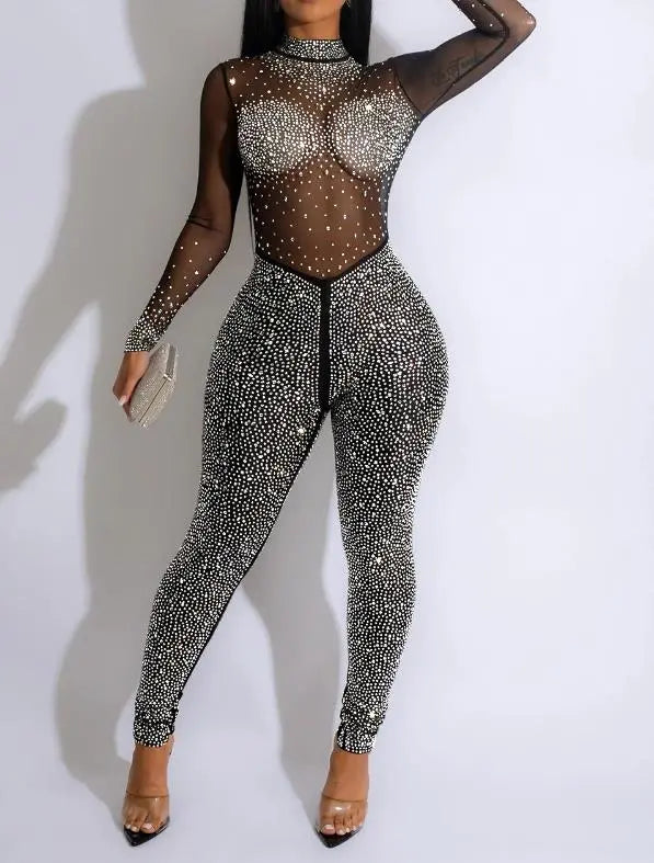 Seductive Mesh Jumpsuit for Nightclubs - 2023 Collection