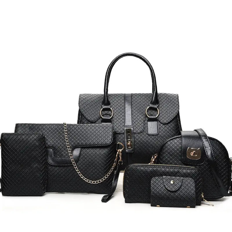 Simple plaid UNIVERSAL ACCESSORY HAND BAGS 6 COLLECTION.