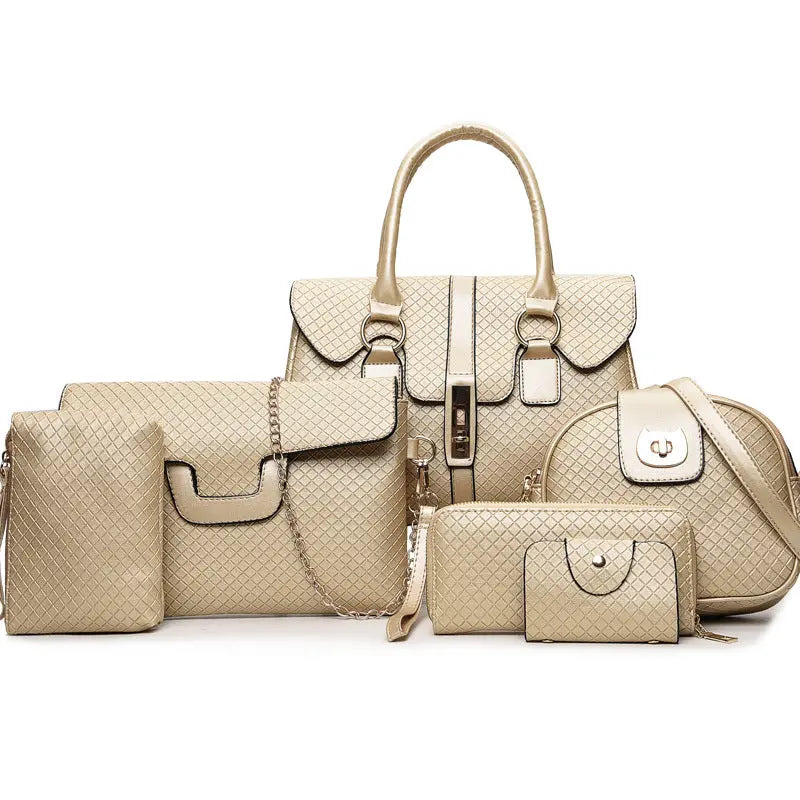Simple plaid UNIVERSAL ACCESSORY HAND BAGS 6 COLLECTION.