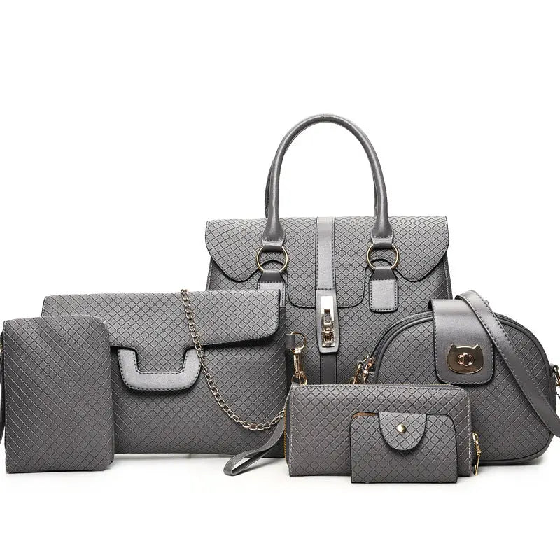 Simple plaid UNIVERSAL ACCESSORY HAND BAGS 6 COLLECTION.