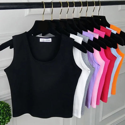 Sleeveless Camisole Tank Tops Fashion.