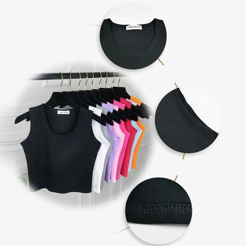 Sleeveless Camisole Tank Tops Fashion.