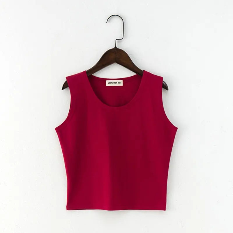 Sleeveless Camisole Tank Tops Fashion.