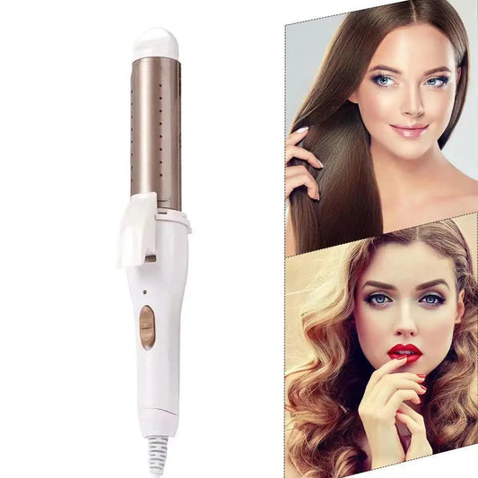 Straightener Dual-Use Hair Curler Large Volume Straig Does Not Hurt hair Inner Buckle Air Bangs Plate Salon Styling Tool.