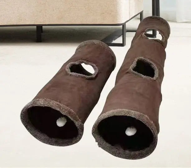 Suede cat drill hole cat tunnel rolls Dragon cat Locar Toy Self-tunnel cat supplies cat channel.