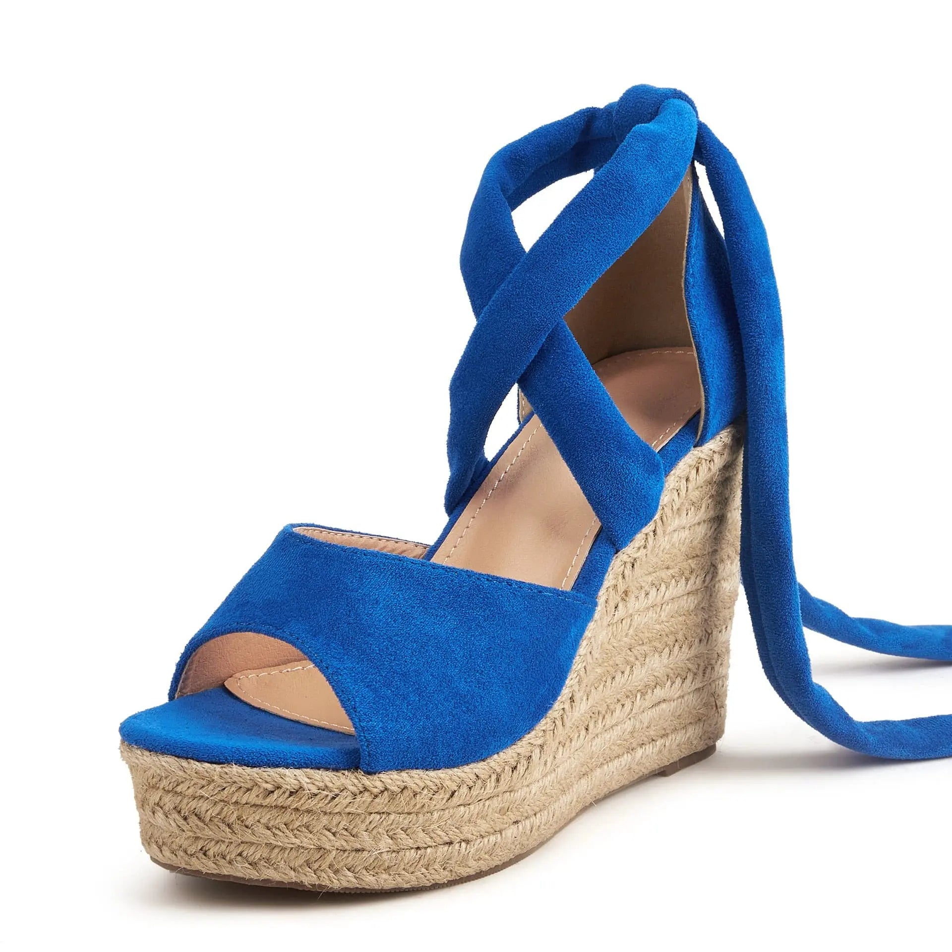 Women's Summer Foreign Hemp Bottom slope High Heels.