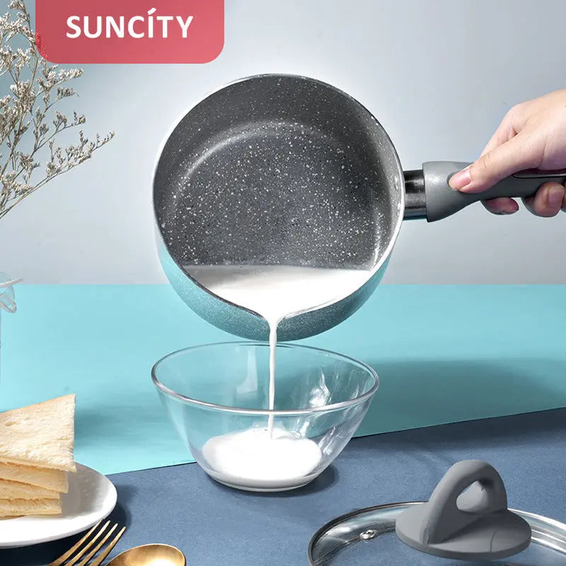 Yang Chen does not stick to baby rice stone milk pot baby hot milk pot electric cooker universal 16cm steamer complementary food home.