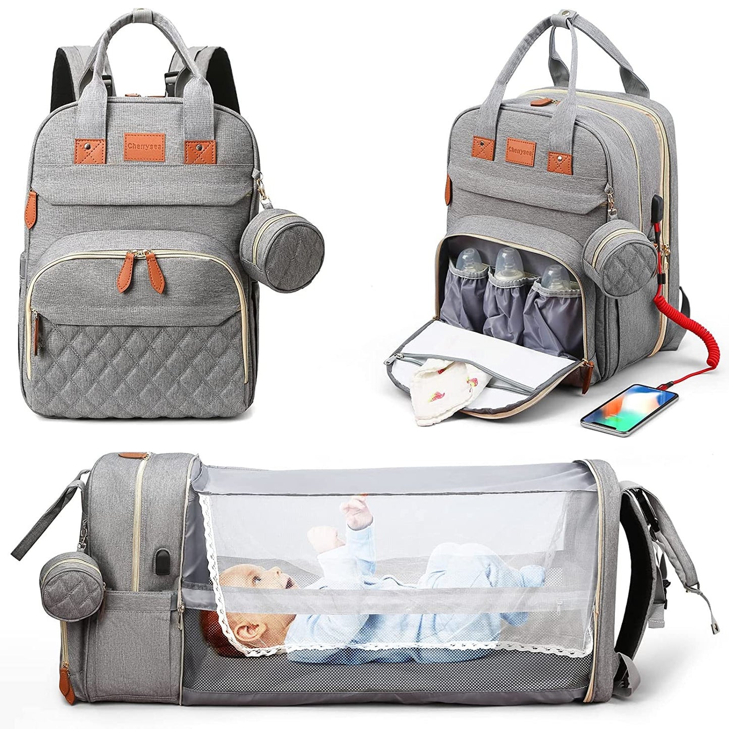 Expandable baby bed backpack - Stylish and Functional