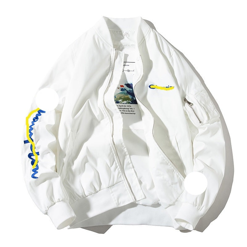 High Street Embroidery MA1 Pilot Jacket WITH Hood