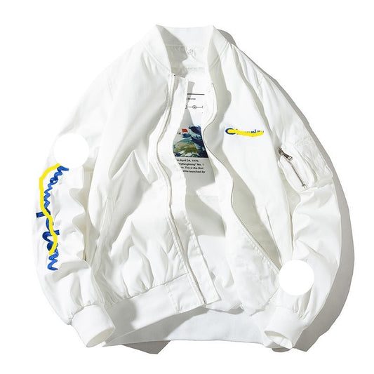 High Street Embroidery MA1 Pilot Jacket WITH Hood