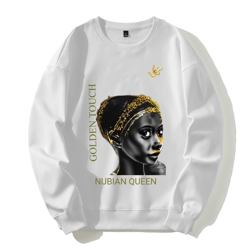 GOLDEN TOUCH NUBIAN QUEEN Silver fox fleece thermal hoodie