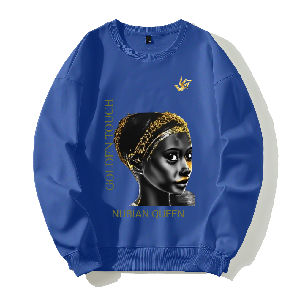 GOLDEN TOUCH NUBIAN QUEEN Silver fox fleece thermal hoodie