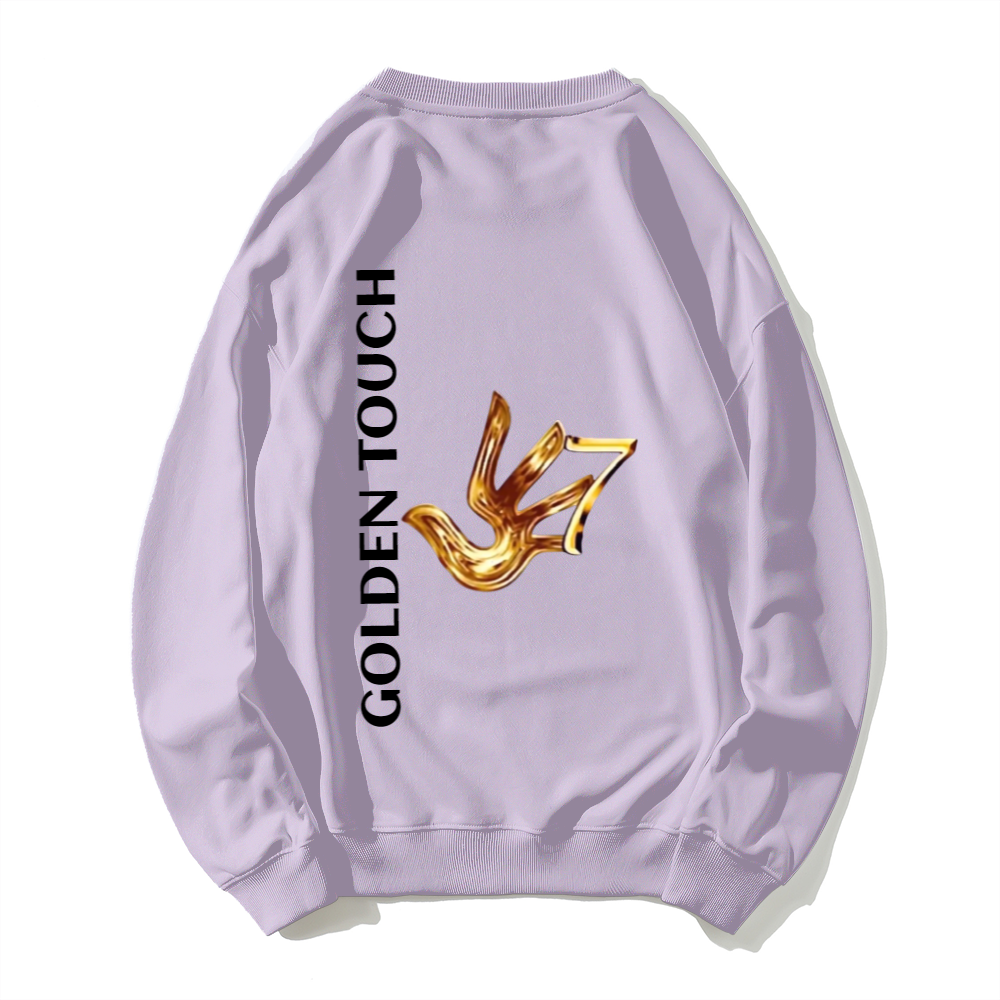 Dropped Shoulder Trend Crew Neck Hoodie(1)