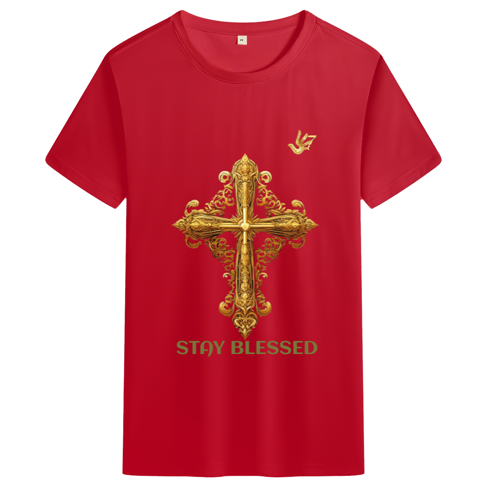 GOLDEN TOUCH WITH A GODLY TOUCH JOHN 3:16 Unisex Cotton Tee