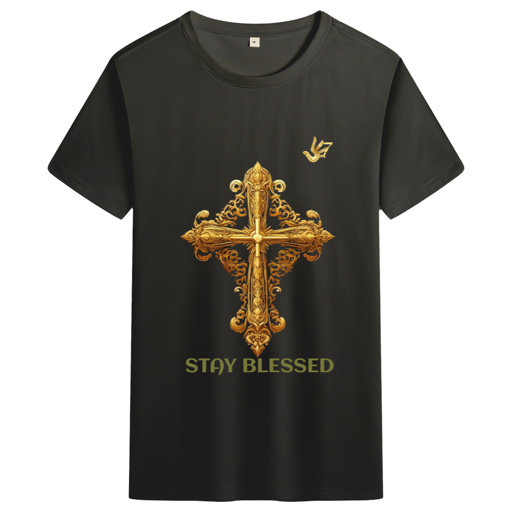 GOLDEN TOUCH WITH A GODLY TOUCH JOHN 3:16 Unisex Cotton Tee
