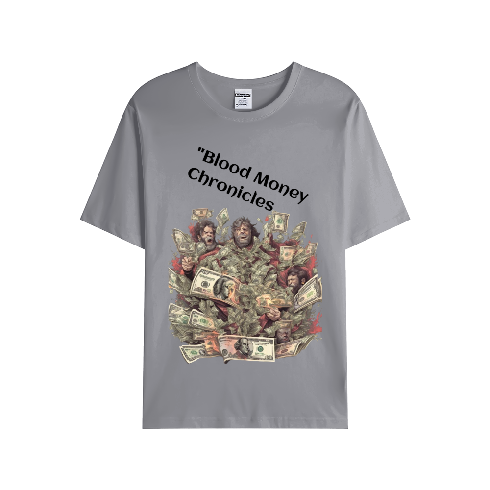 BLOOD MONEY CHRONICLES Unisex Single Cotton Tee