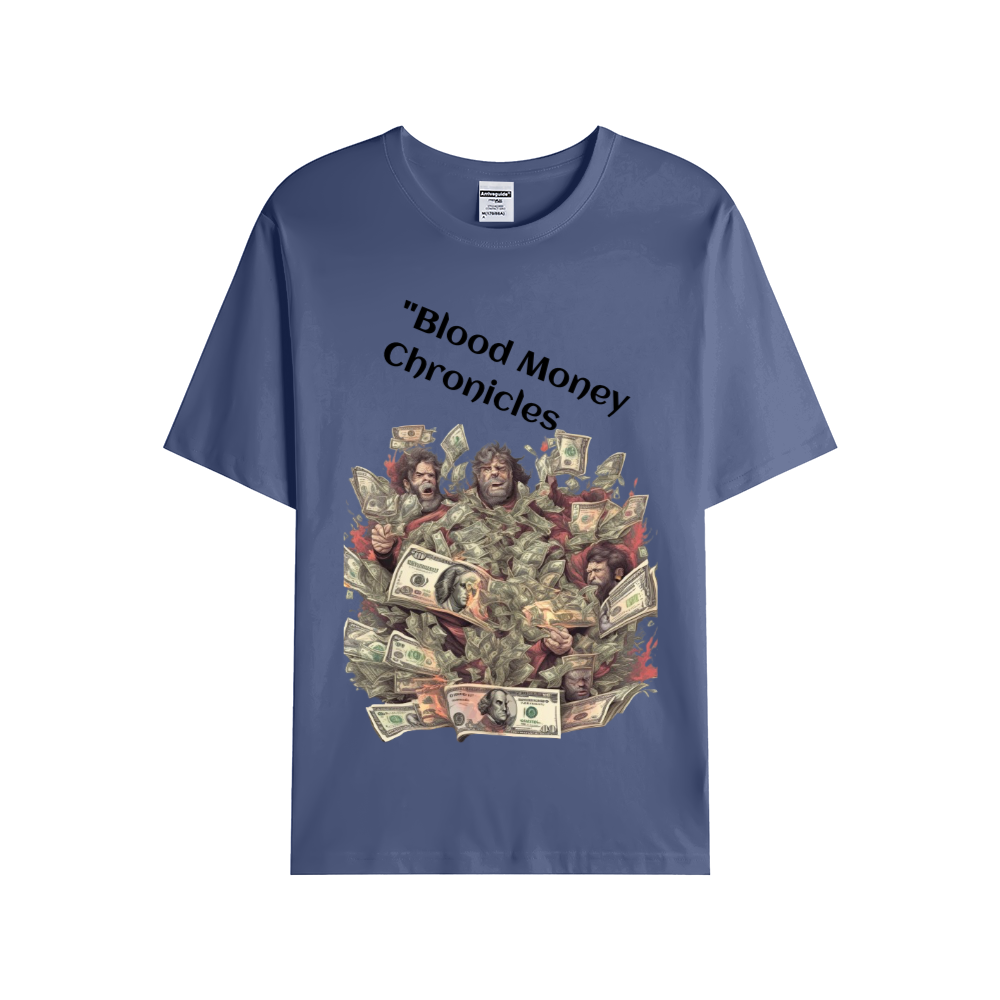 BLOOD MONEY CHRONICLES Unisex Single Cotton Tee