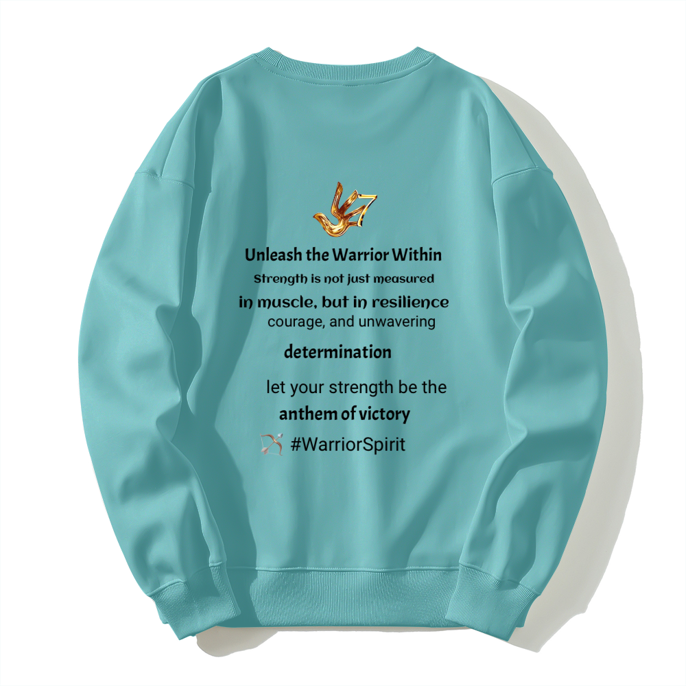 GOLDEN TOUCH WARRIORS STRENGTH (SENSHI)Silver fox fleece thermal hoodie