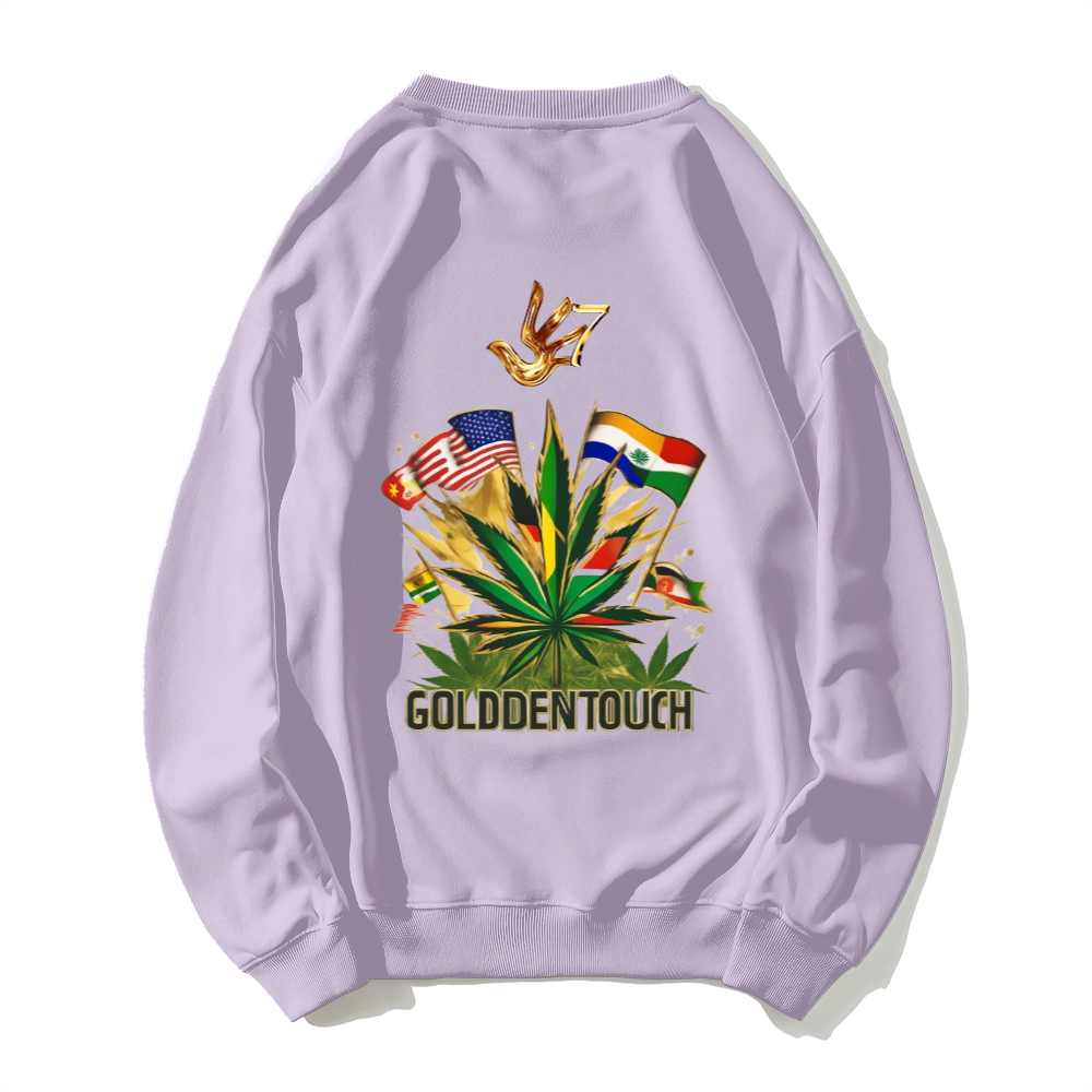 Dropped Shoulder Trend Crew Neck Hoodie(2)