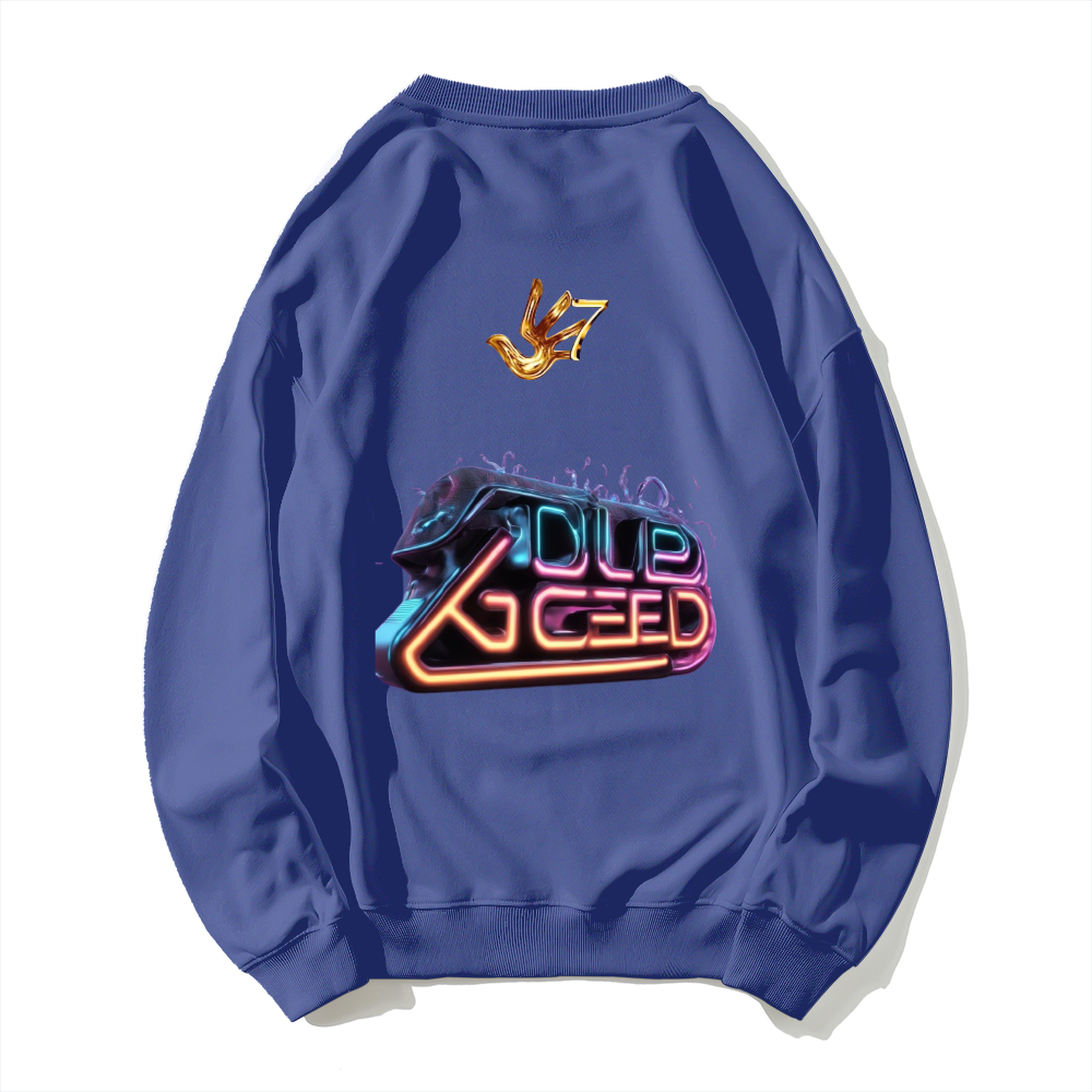 GT DUB LEGEND Dropped Shoulder Trend Crew Neck Hoodie