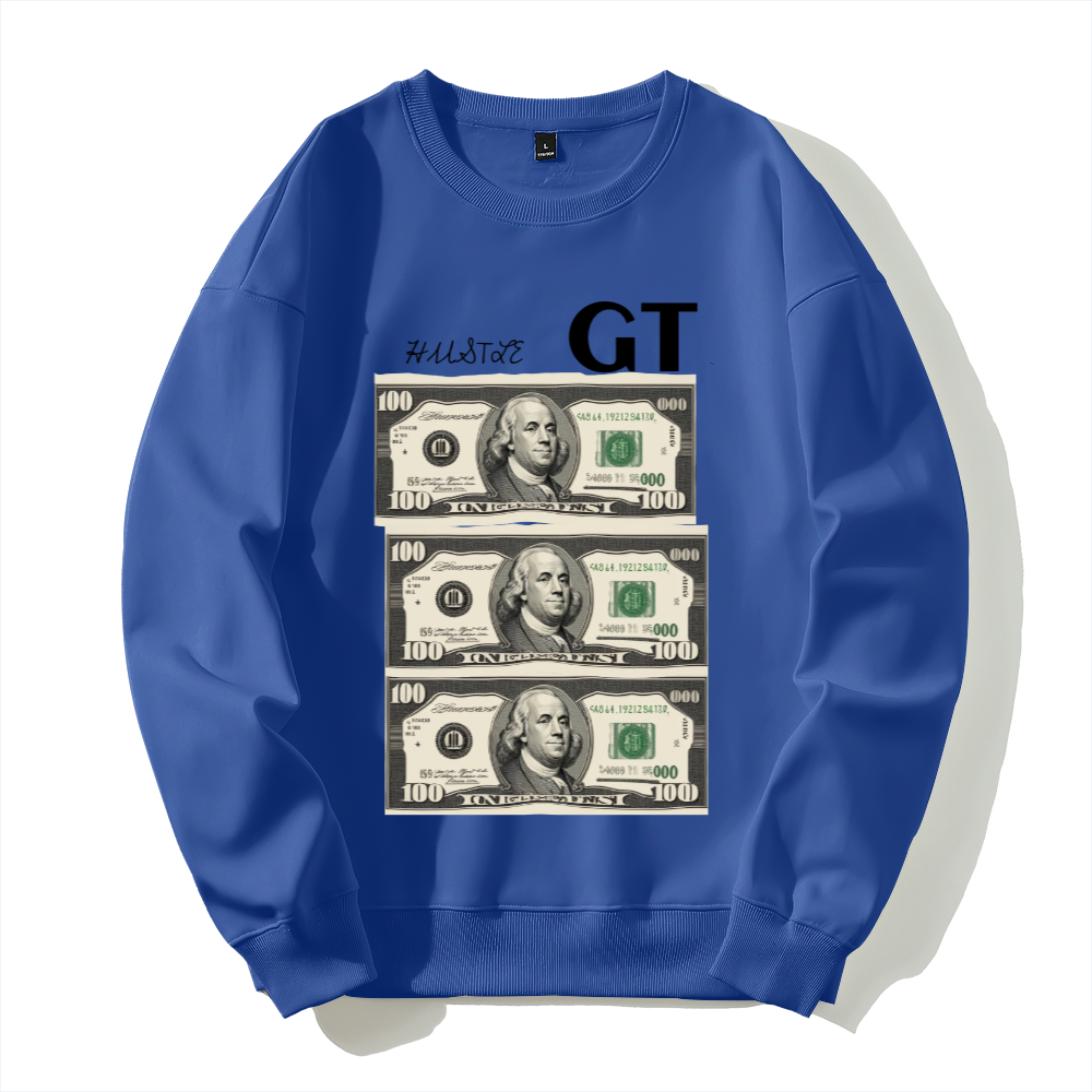 HUSTLE AND FINESSE Silver fox fleece thermal hoodie