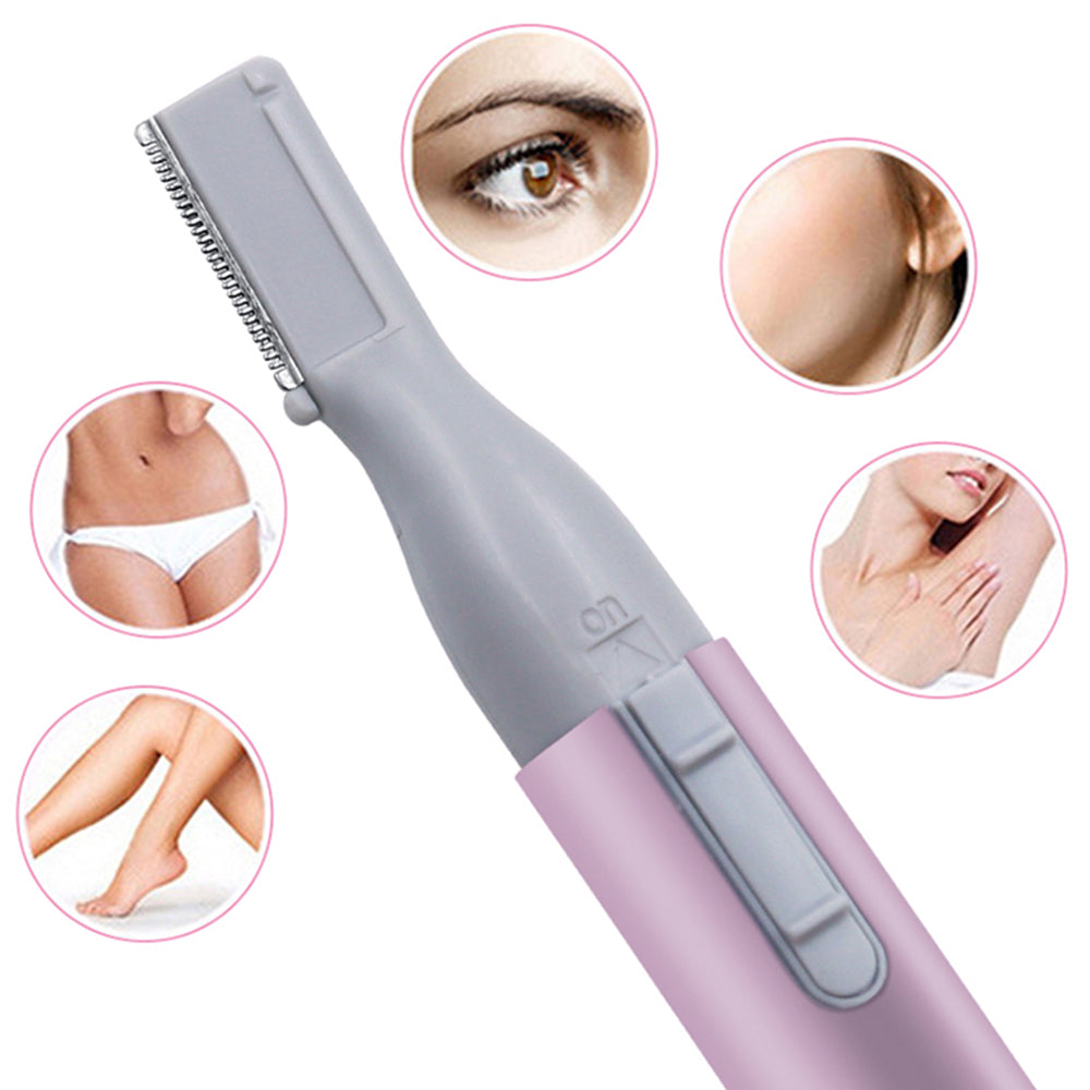 Electric Eyebrow Trimmer Scissors Shaving Lady Makeup Shaver.