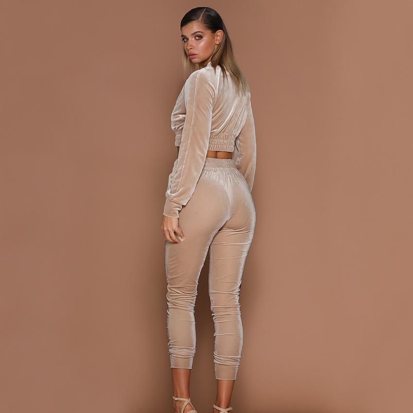 "Velvet Track Suit: Stylish and Comfortable Athletic Set for Fashionable Workout or Lounging"