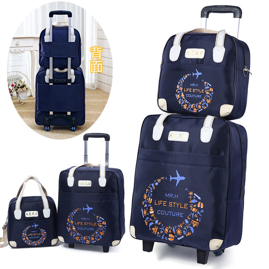Trolley travel bag female large-capacity