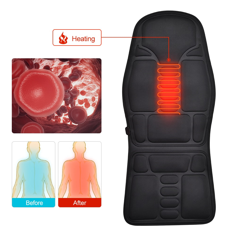 Electric PORTABLE Infrared Heating Back Vibrator Massage Pads - GOLDEN TOUCH APPARELS WOMEN