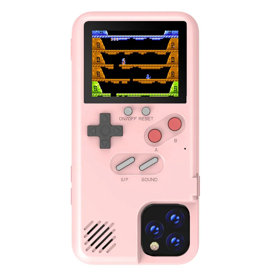 Retro GB Case for Phone 12 Mini/11 Pro Max/XS/XR/X/SE 2020/8 Plus, Playable Game Console Cover