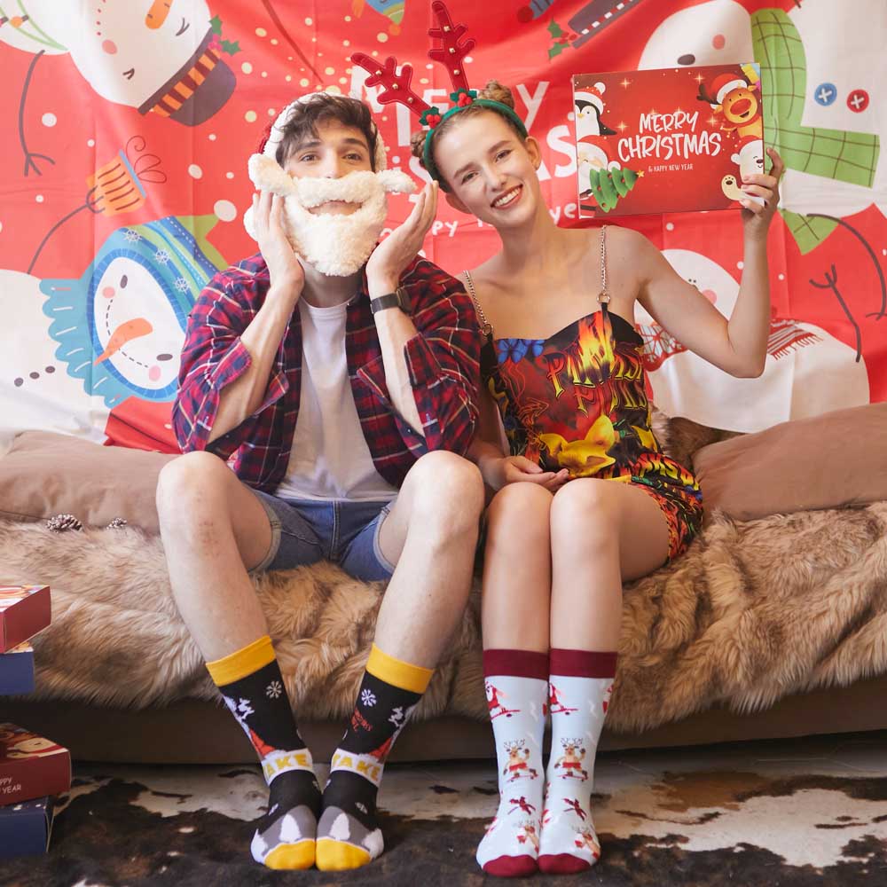 Christmas Socks Women Funny Santa Claus Christmas Tree Snow Elk Cotton Happy Socks Men Harajuku New Year Sokken