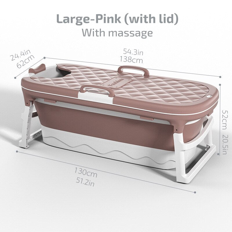 Cordial Shining Free Shipping 1.4m Adult Bath Tub Barrel Sweat Steaming Bathtub Plastic Folding Thicken Bathtub Home Massage.
