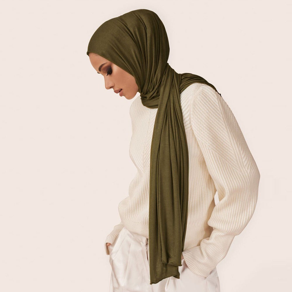 70*180cm Muslim Chiffon Hijab Shawls Scarf Women Solid Color Head Wraps Women Hijabs Scarves Ladies Foulard Femme Muslim Veil - GOLDEN TOUCH APPARELS WOMEN