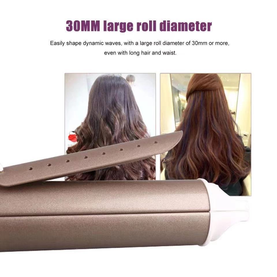 Straightener Dual-Use Hair Curler Large Volume Straig Does Not Hurt hair Inner Buckle Air Bangs Plate Salon Styling Tool.