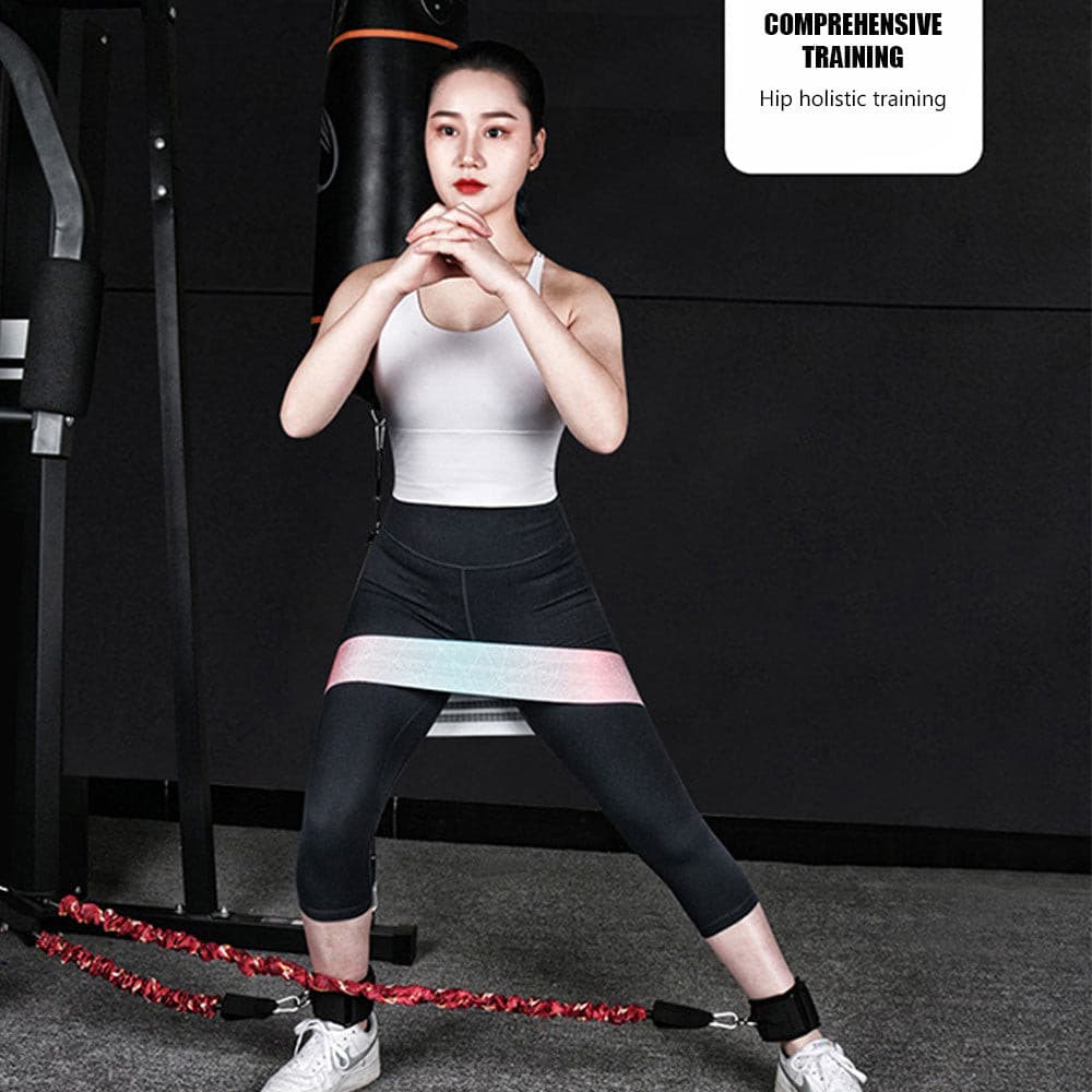 Booty Training Resistance Band Leg Hip Power Strengthen Pull Rope Belt System Cable Machine Gym Home Workout Fitness Equipment - GOLDEN TOUCH APPARELS WOMEN