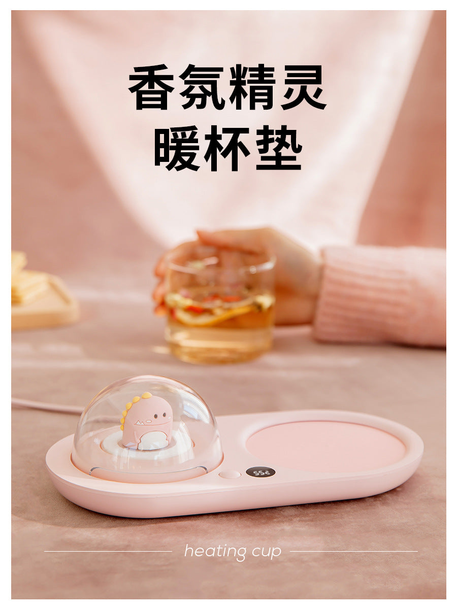 warm cup creative home Valentine's day constant temperature coaster gift for girlfriend automatic heating warm coaster