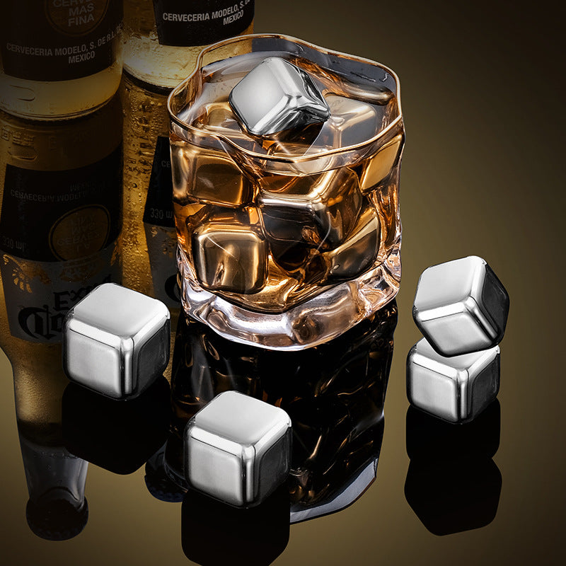 304 stainless steel ice cubes fast frozen ice metal ice coffee beverage Whiskey wine wine creative supplies.