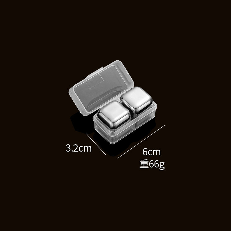 304 stainless steel ice cubes fast frozen ice metal ice coffee beverage Whiskey wine wine creative supplies.