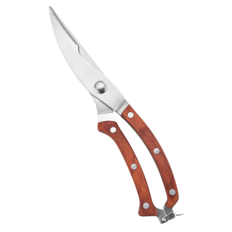 Chicken bone cut multi function kitchen scissors home stainless steel strong duck bone shear food barbecue mortar fish cut.
