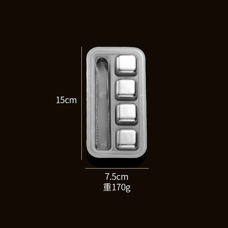 304 stainless steel ice cubes fast frozen ice metal ice coffee beverage Whiskey wine wine creative supplies.