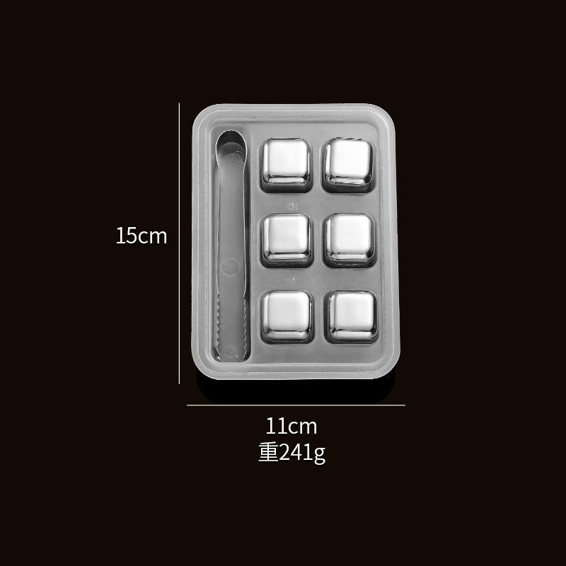 304 stainless steel ice cubes fast frozen ice metal ice coffee beverage Whiskey wine wine creative supplies.
