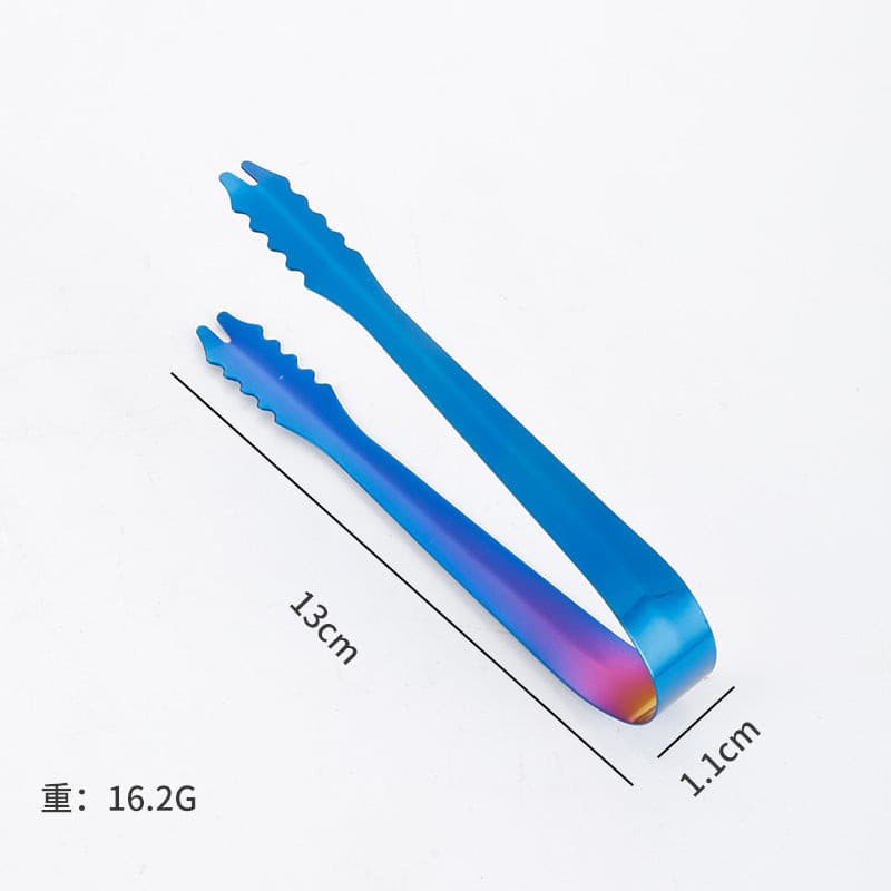 304 stainless steel ice clip kitchen supplies vacuum plated titanium gold ice cubes thickened bar creative silicone clip.