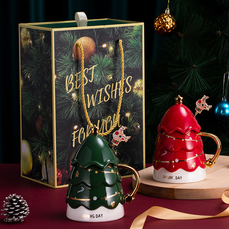 Birthday gift to send girl friends girlfriends practical creative girl heart refined special walking Christmas tree cup