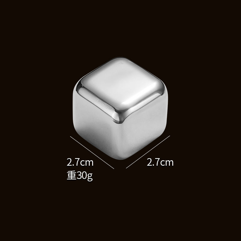 304 stainless steel ice cubes fast frozen ice metal ice coffee beverage Whiskey wine wine creative supplies.